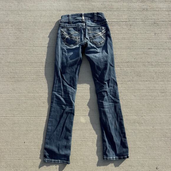 Ariat 25R Mid Rise Stretch Ivy Stackable Straight Leg Jeans Style 10024300 - Picture 6 of 9